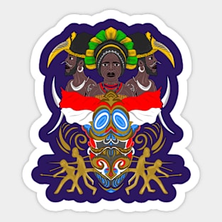 Papua Culture Sticker